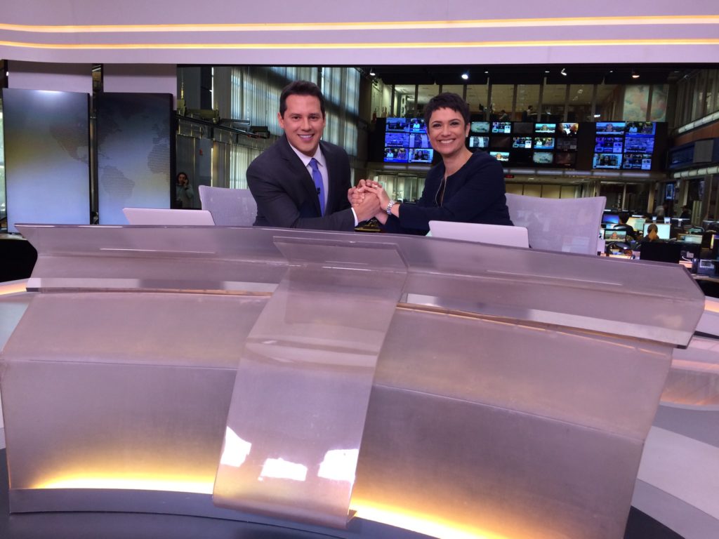 Dony De Nuccio e Sandra Annenberg formam nova dupla do Jornal Hoje