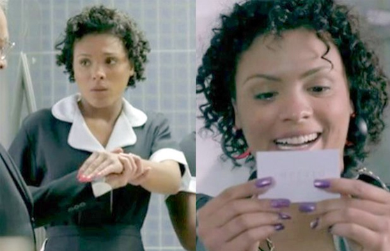 Erro na cor do esmalte chama atenção do público (Reprodução/TV Globo)