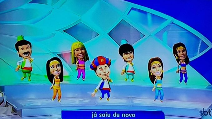 Programa Silvio Santos mostrou animacao de Carlinhos Aguiar