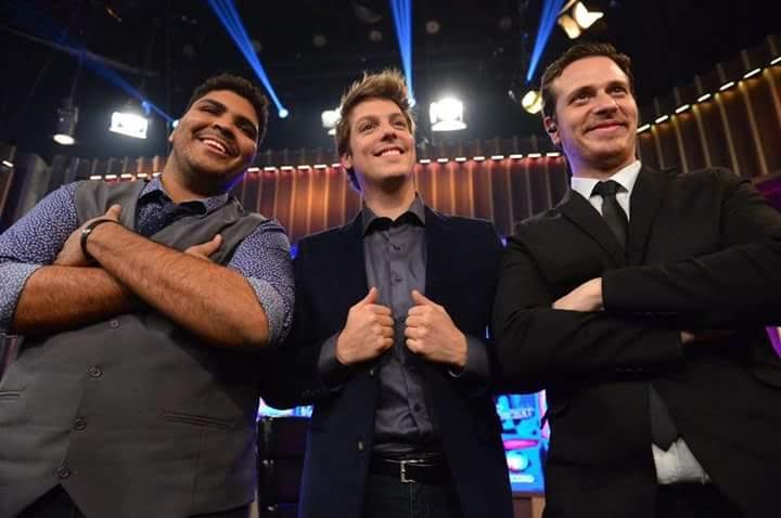 Paulo Vieira, Fábio Porchat e Fabiano Cambota (Foto: Divulgação)