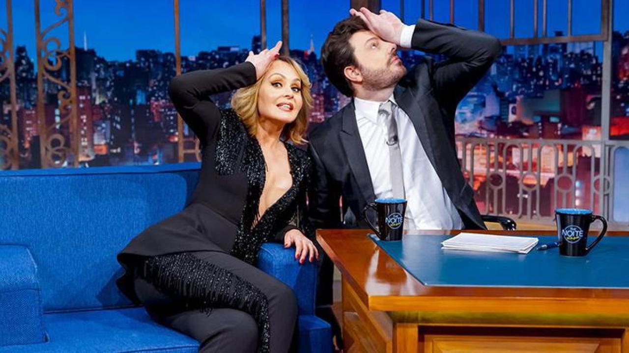 Gabriela Spanic deu entrevista a Danilo Gentili no The Noite (Divulgação / SBT)
