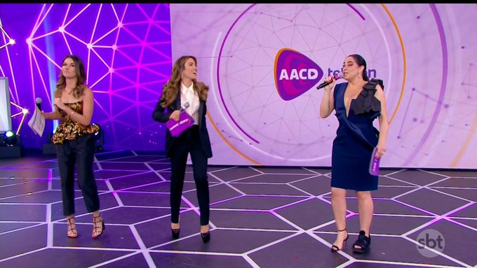 Irmãs Abravanel assumem final do Teleton 2019 (Reprodução/SBT)