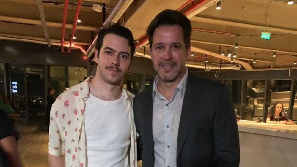 Os atores Antônio Negrini e Murilo Benício (Flávia Muniz / Gshow)