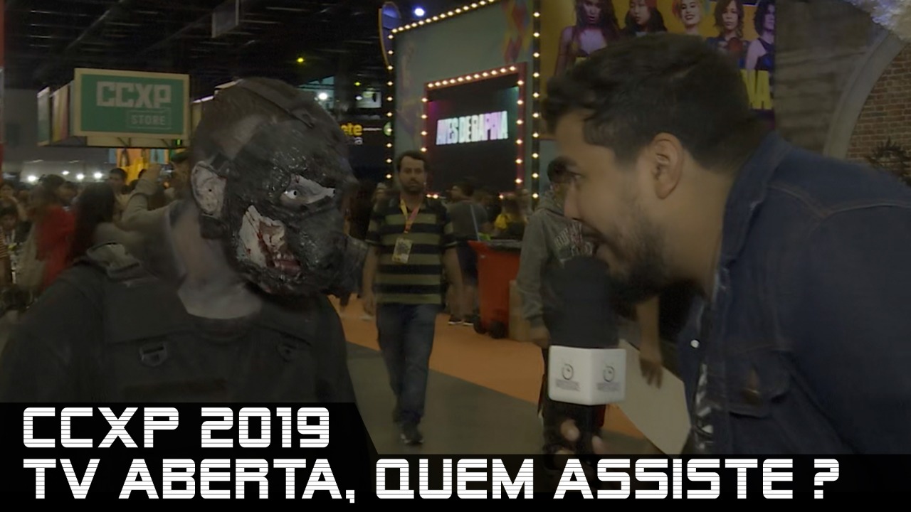 Observatório da TV roda CCXP19 e pergunta: qual o último programa de TV aberta que o público da feira viu? (Reprodução)