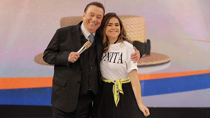 Maisa e Raul Gil no Pra Quem Você Tira o Chapéu