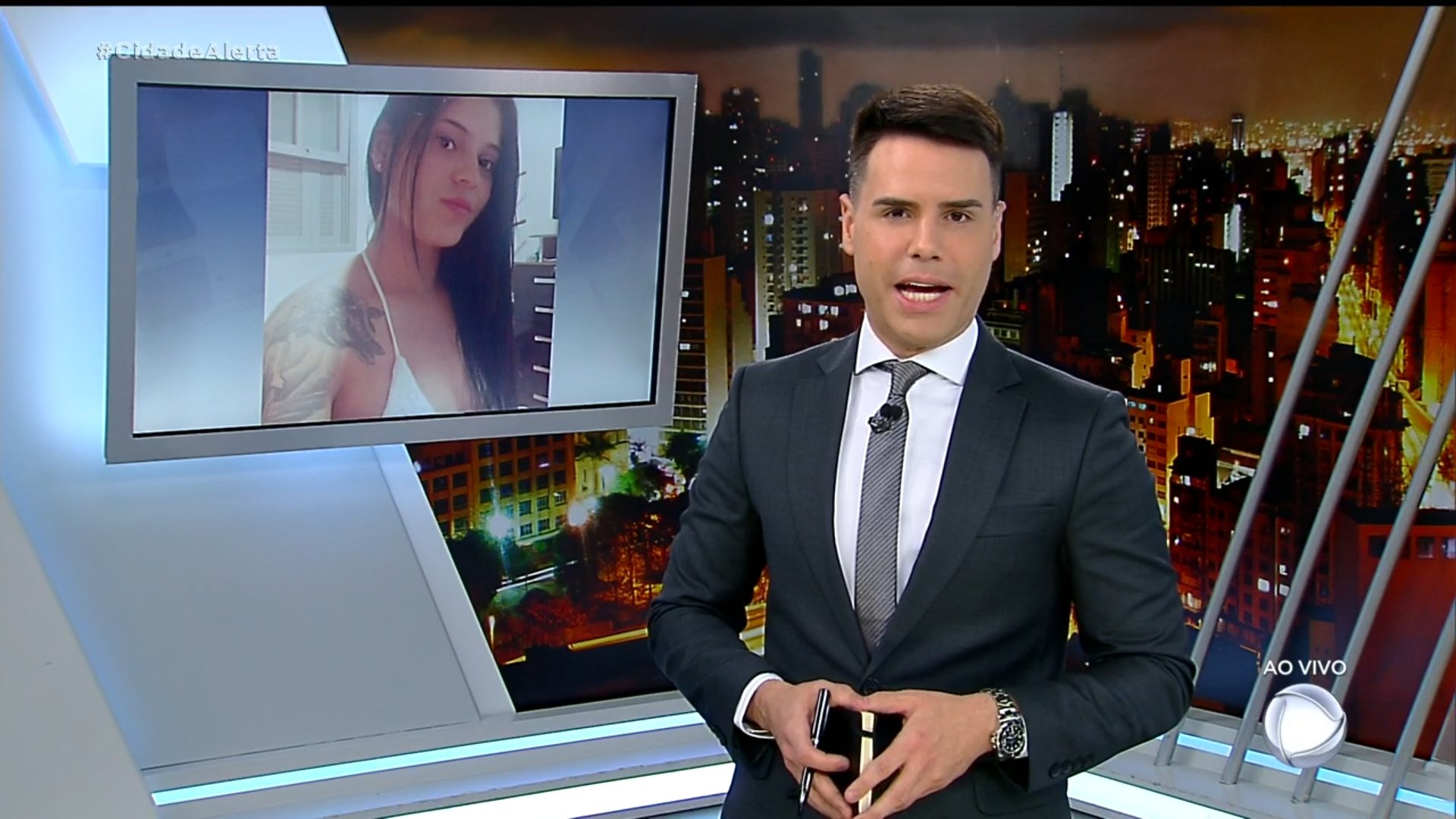 Luiz Bacci na edição desta terça do Cidade Alerta (Reprodução/Record TV)