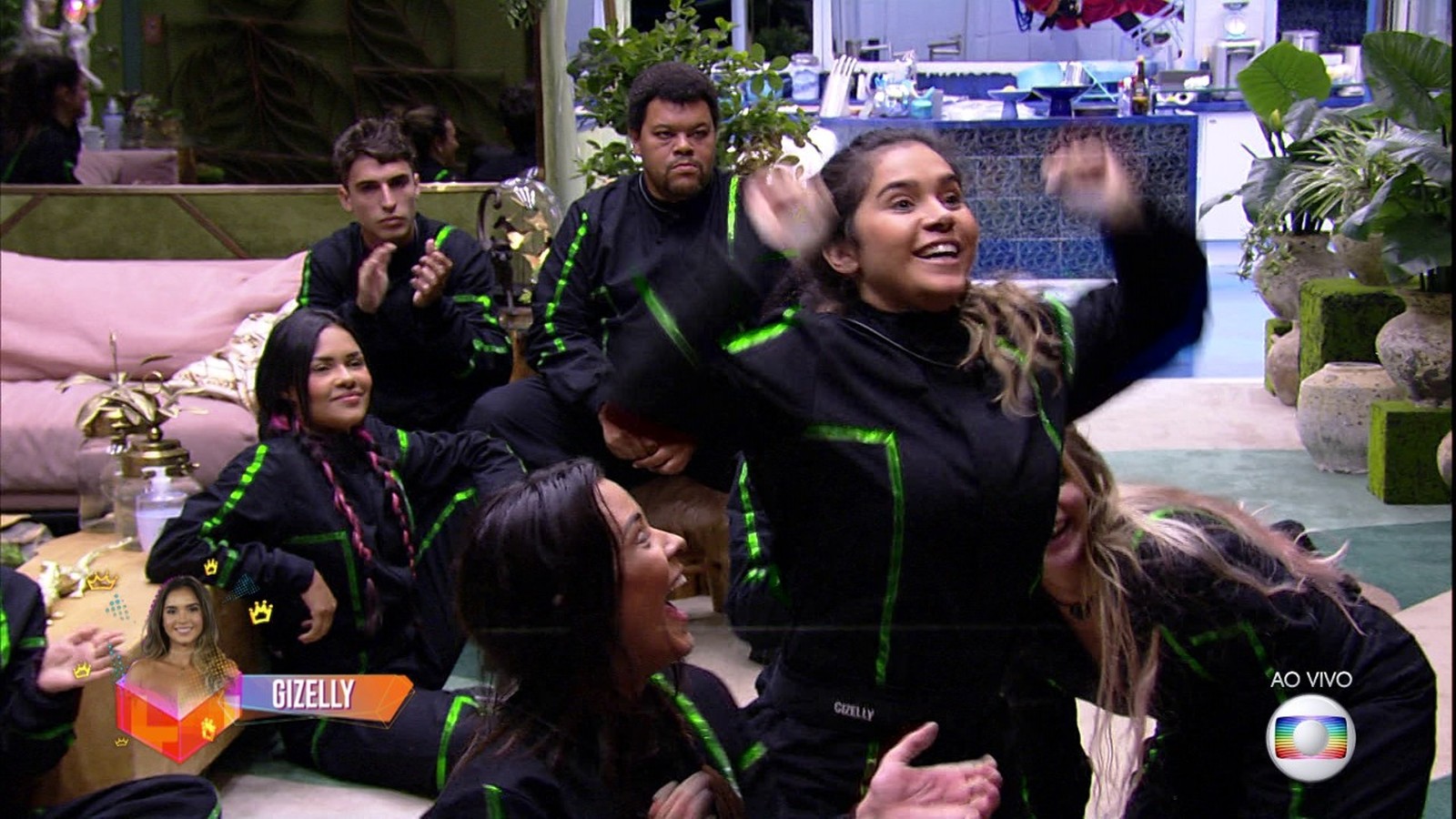 Gizelly é a nova líder do BBB20 (Foto: Reprodução/TVGlobo)