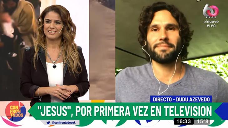 Dudu Azevedo interpreta Jesus (Reprodução: El Nueve)