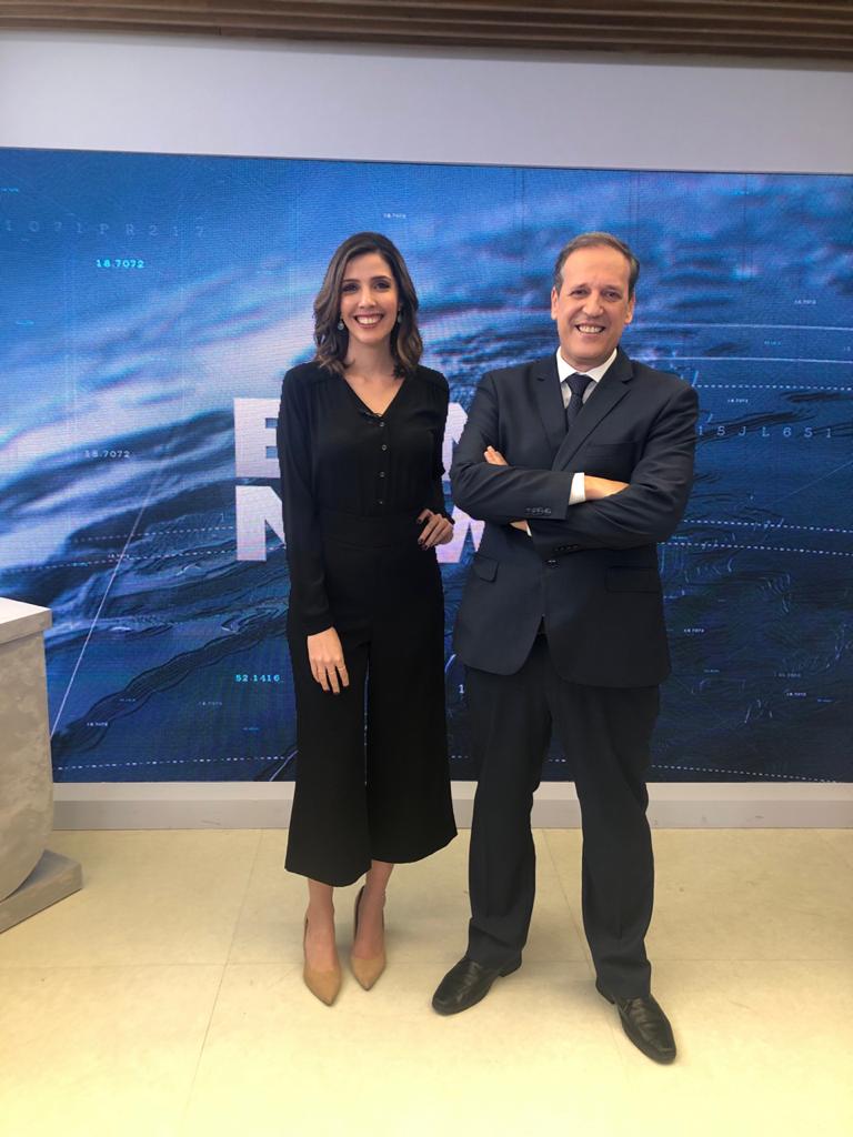 Isabel Mega e Sérgio Gabrile, do BandNews TV