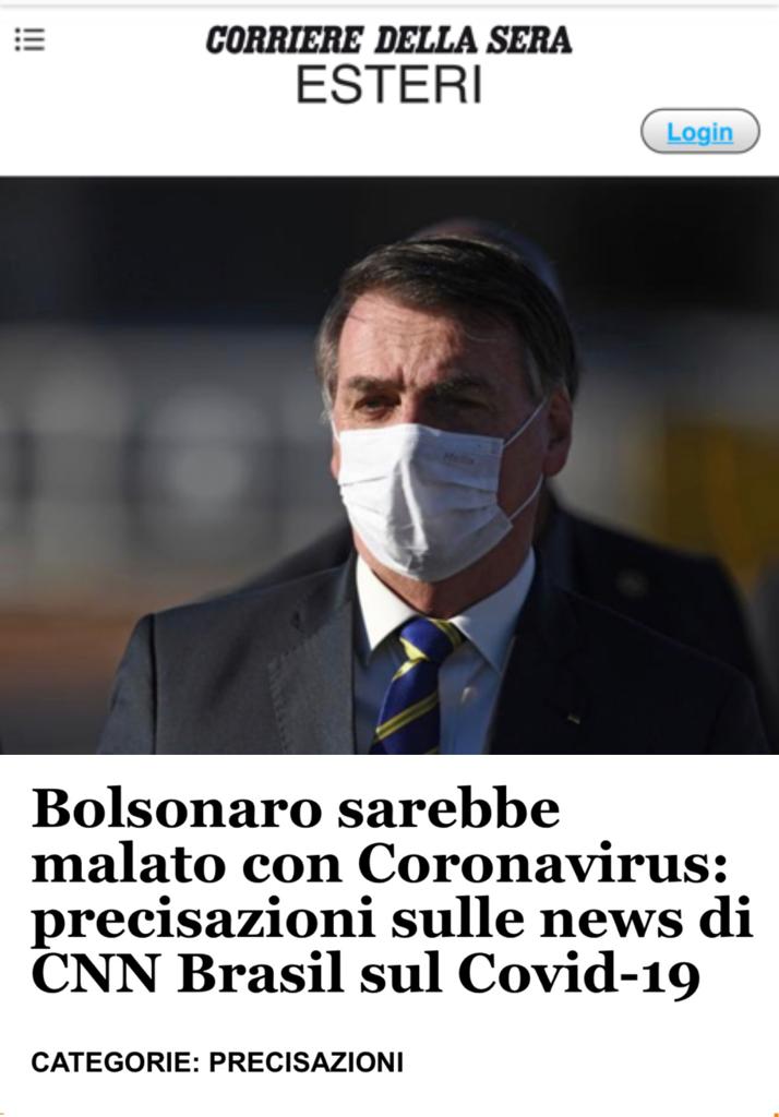 Reportagem do Corriere Della Sera (Reprodução).