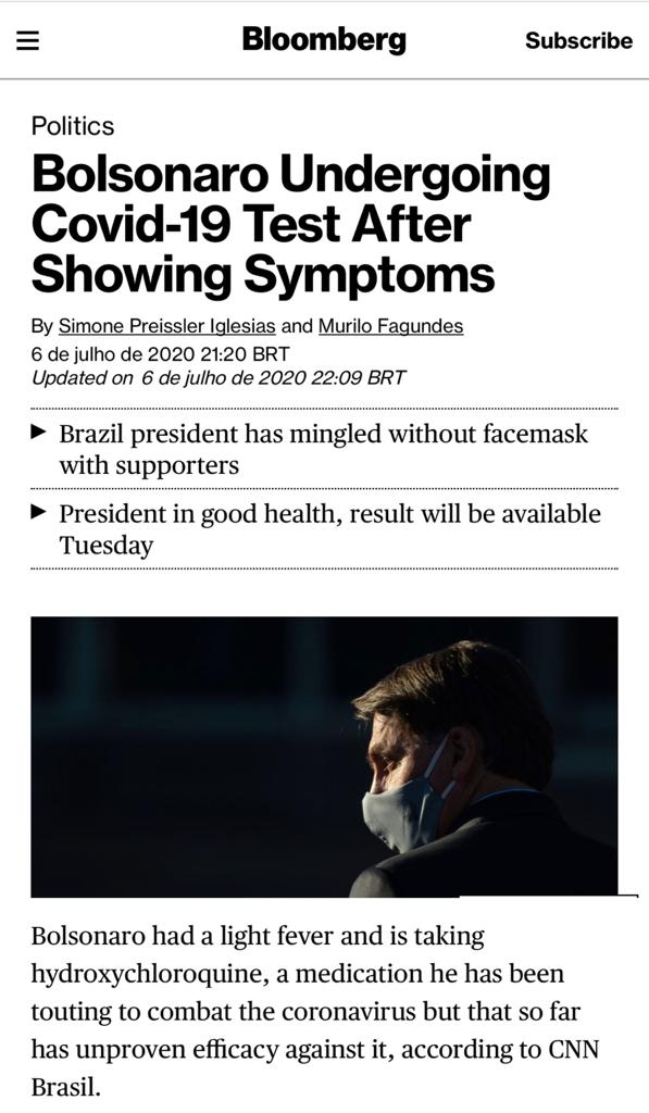 Reportagem do Bloomberg (Reprodução).