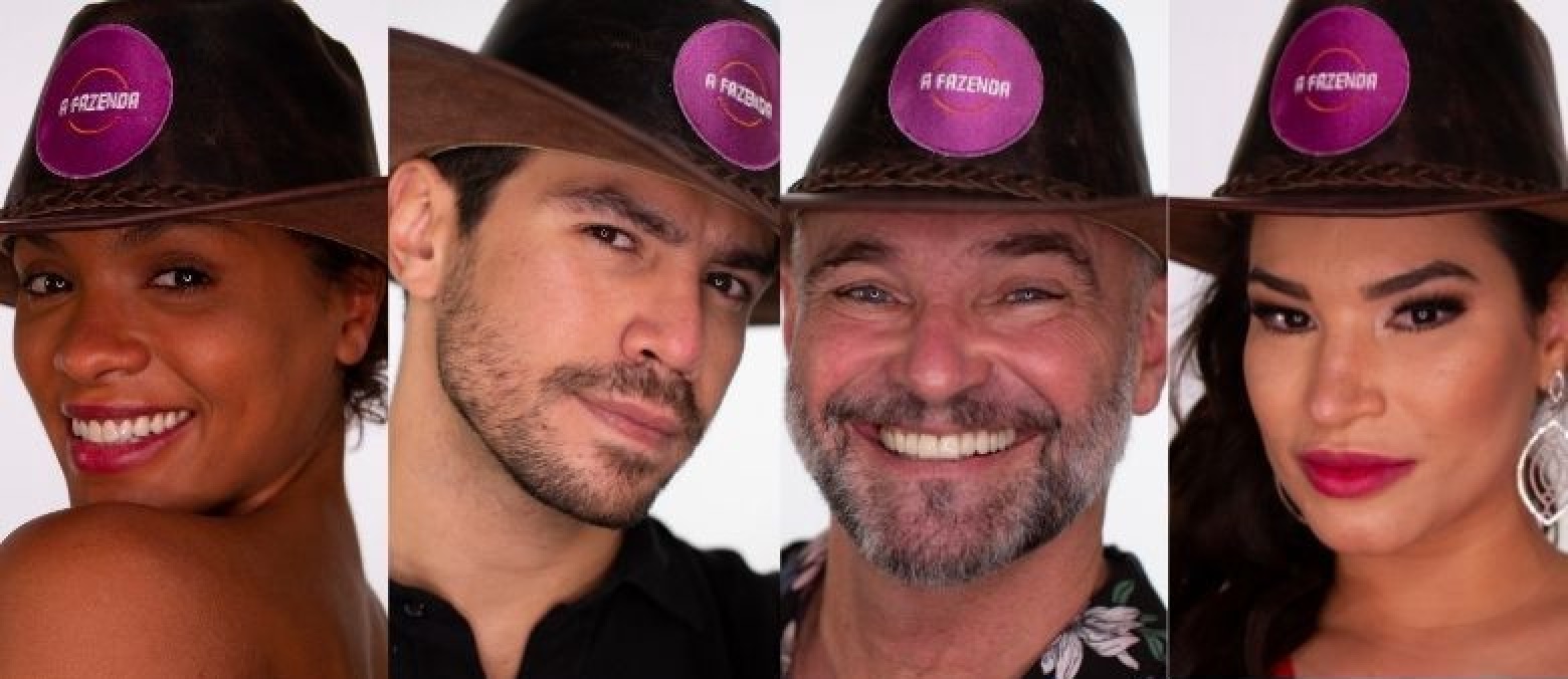 Lidi, Mariano, Mateus e Raissa formam a 11ª Roça (Divulgação / Record TV)