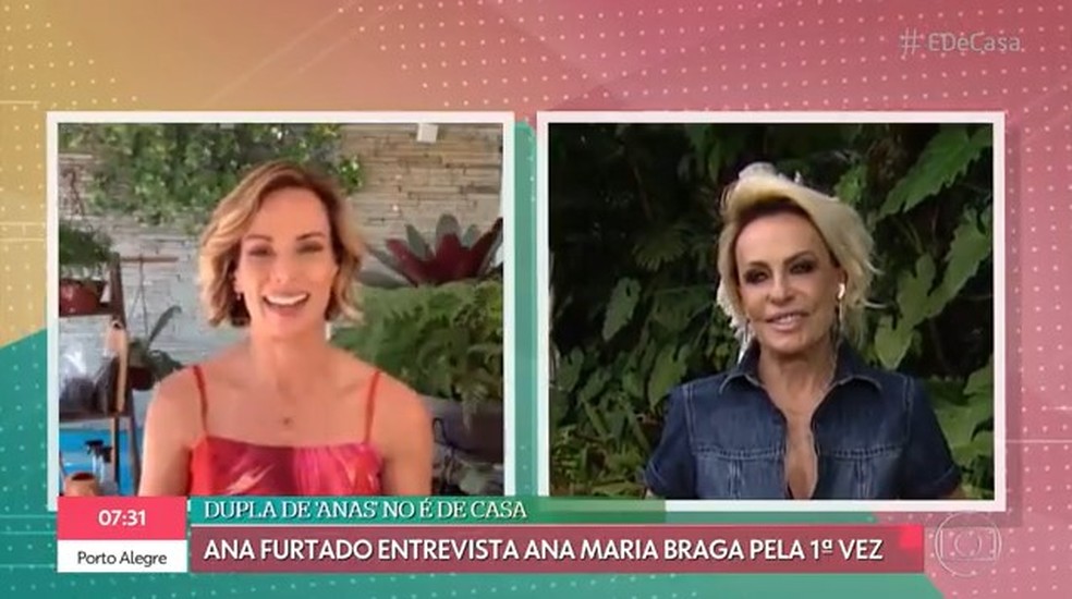 Ana Furtado e Ana Maria Braga no É de Casa