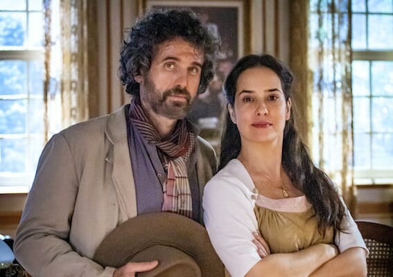 Leônidas (Eriberto Leão) e Heloísa (Paloma Duarte) de Além da Ilusão (Divulgação)