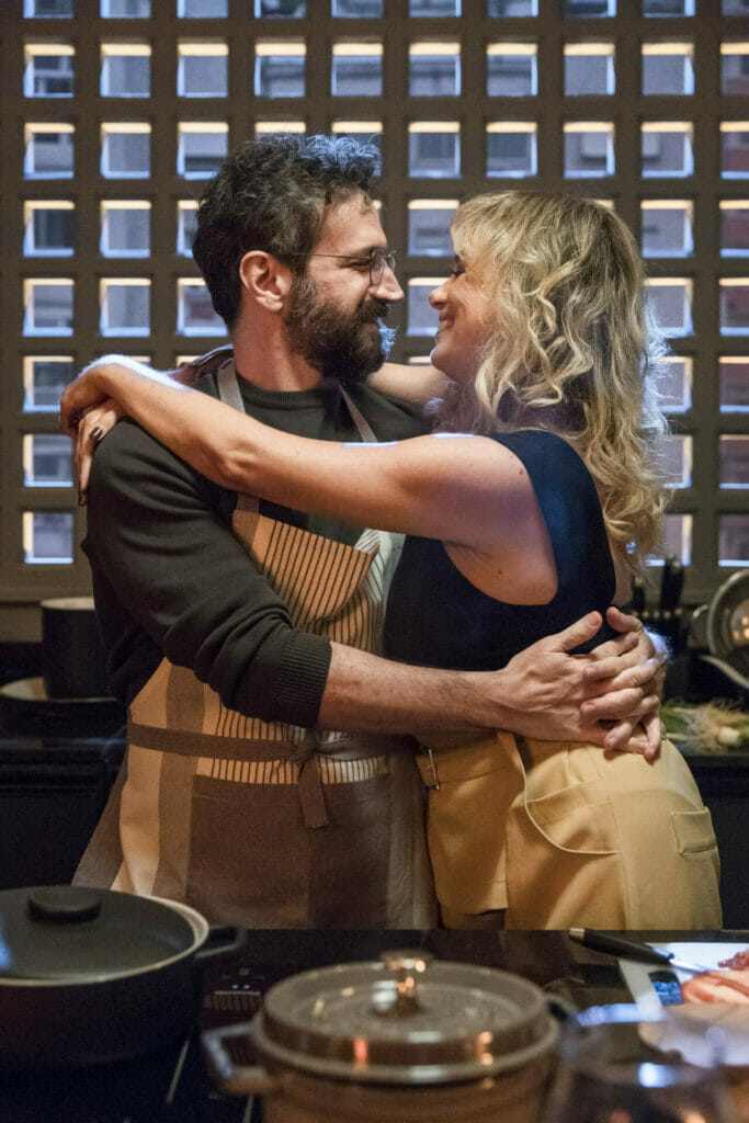 Gustavo (Caco Ciocler) e Madeleine (Karine Teles) de Pantanal