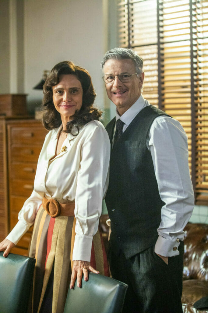Violeta (Malu Galli) e Eugênio (Marcello Novaes) de Além da Ilusão