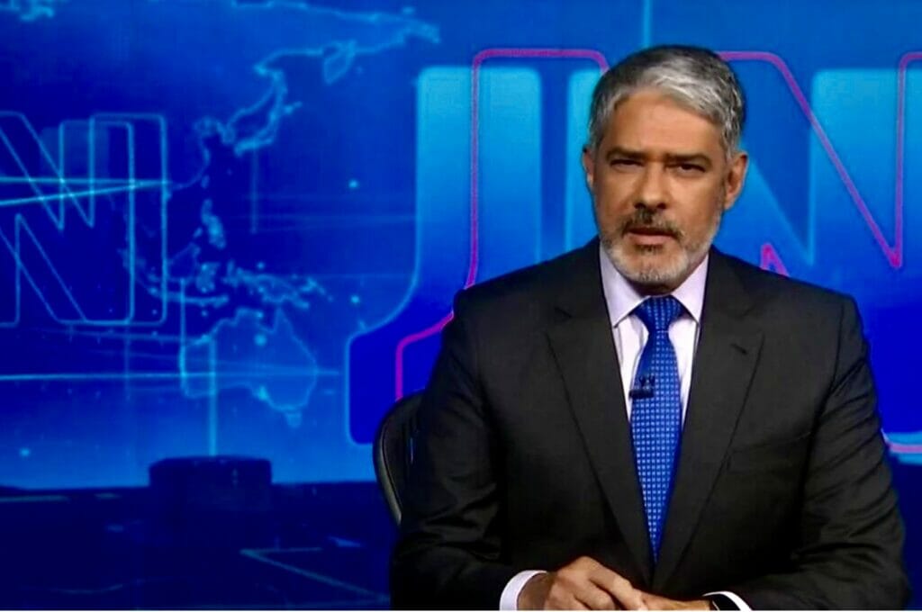 William Bonner nos bastidores do Jornal Nacional