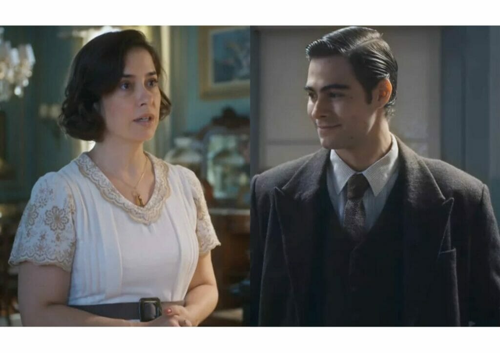 Heloísa (Paloma Duarte) e Davi (Rafa Vitti) de Além da Ilusão