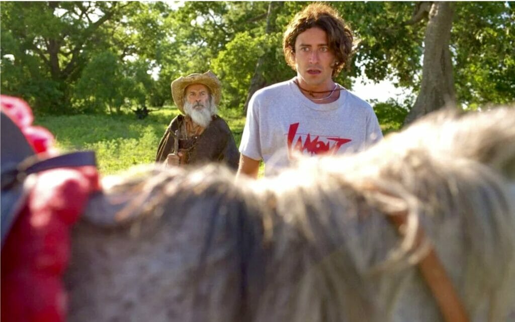 Velho do Rio (Osmar Prado) e Jove (Jesuíta Barbosa) de Pantanal