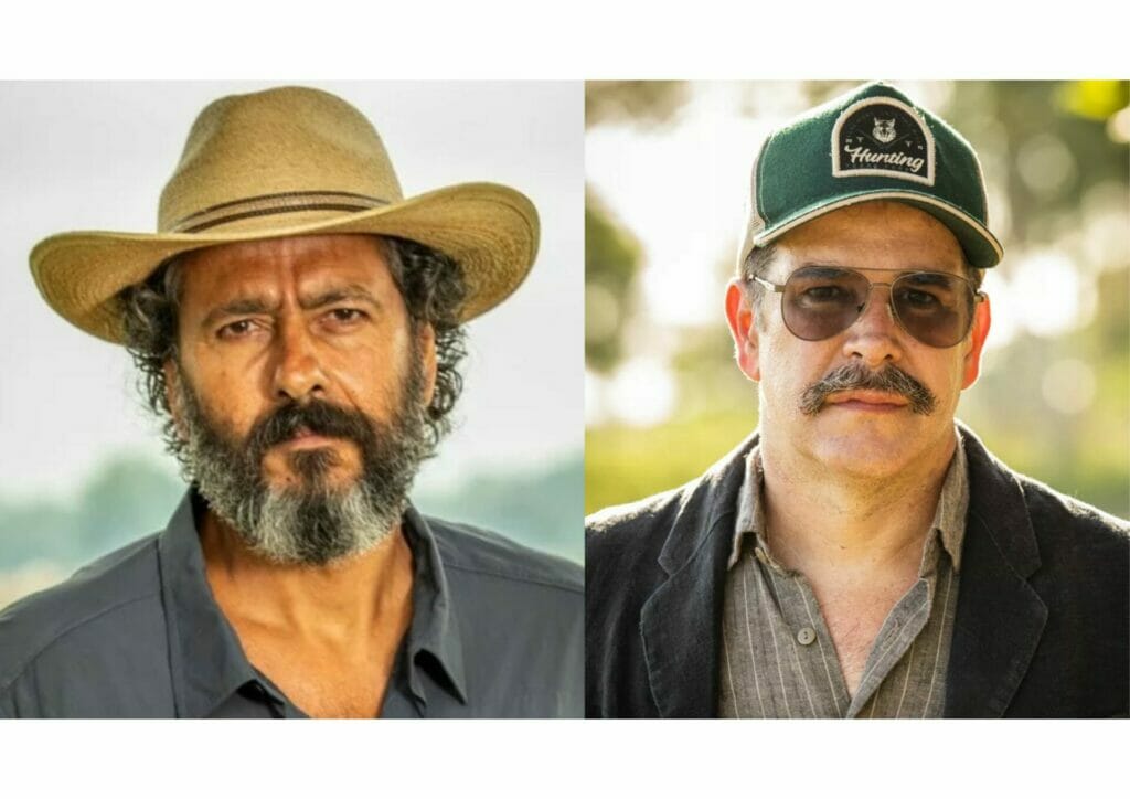 José Leôncio (José Loreto) e Tenório (Murilo Benício) em Pantanal