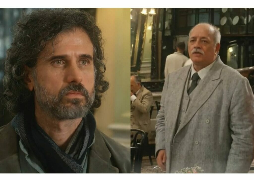 Leônidas (Eriberto Leão) e Bartolomeu (Paulo Carvalho) em Além da Ilusão