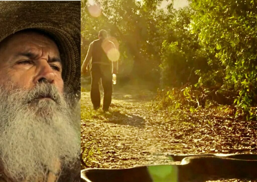 Velho do Rio (Osmar Prado) e Ten&oacute;rio (Murilo Ben&iacute;cio) em Pantanal