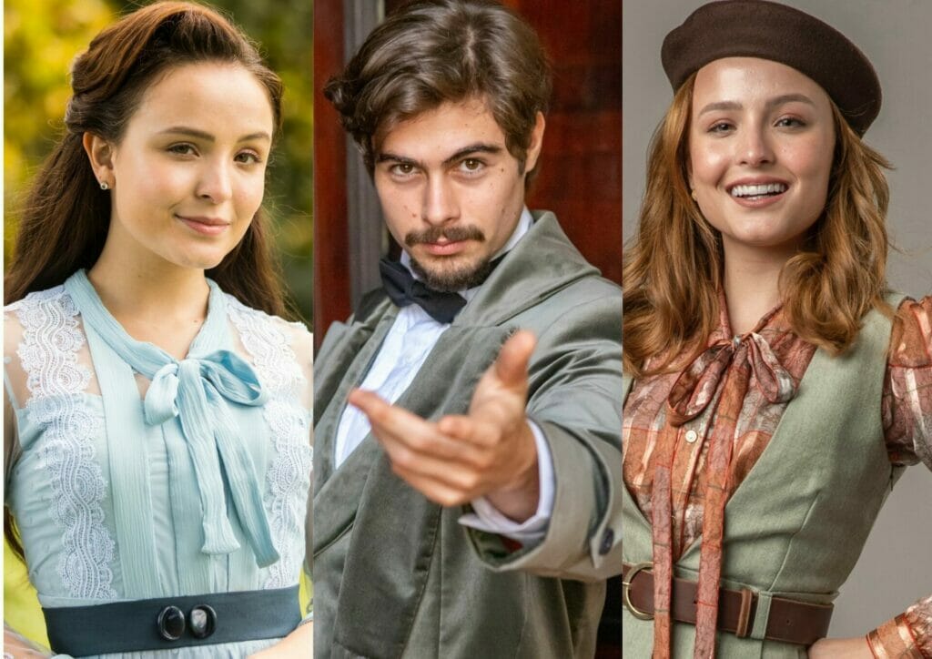 Elisa (Larissa Manoela), Davi (Rafa Vitti) e Isadora (Larissa Manoela) em Al&eacute;m da Ilus&atilde;o