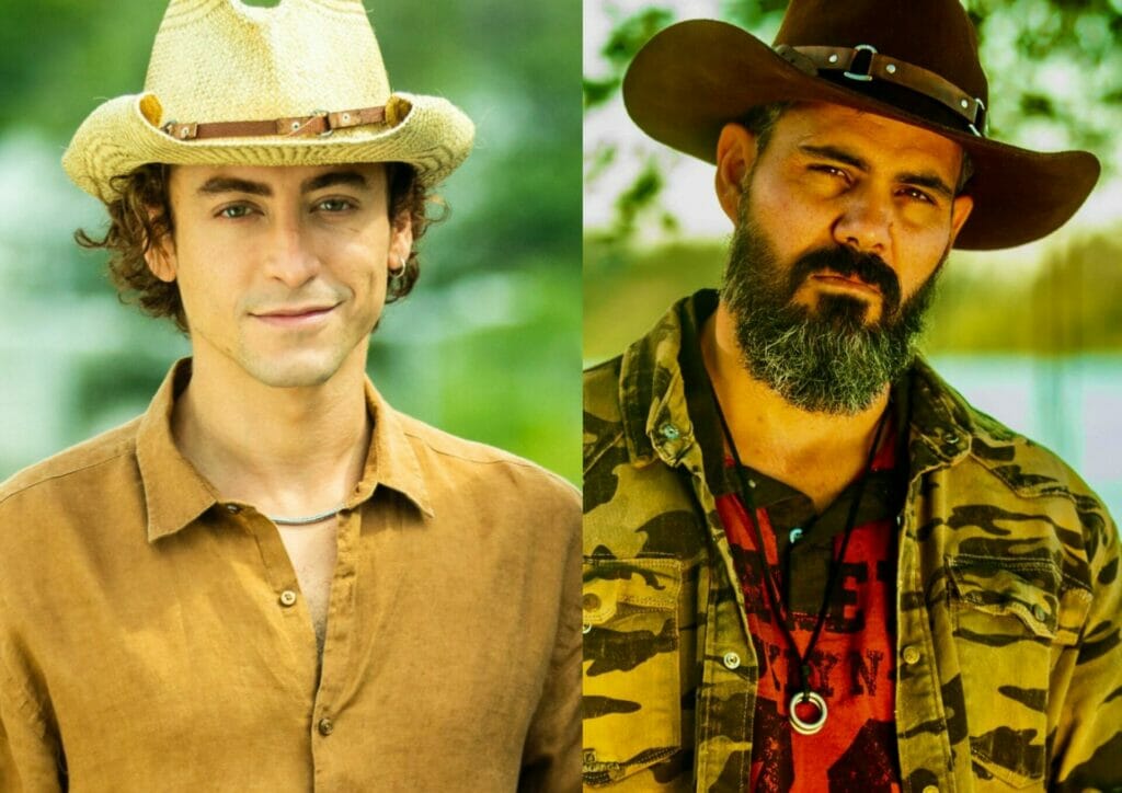 Jove (Jesu&iacute;ta Barbosa) e Alcides (Juliano Cazarr&eacute;) em Pantanal