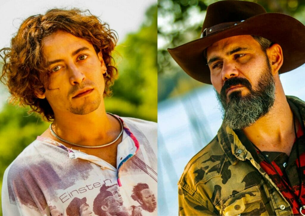 Alcides (Juliano Cazarr&eacute;), Juma (Alanis Guillen) e Jove (Jesu&iacute;ta Barbosa) em Pantanal