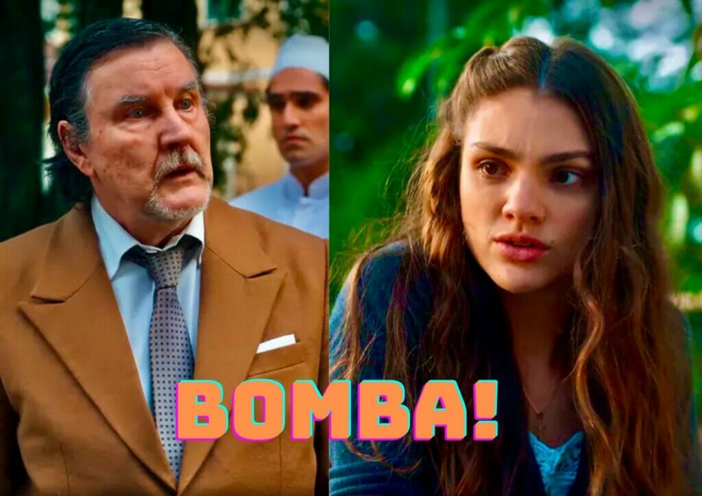 Matias (Antonio Calloni) e Olívia (Débora Ozório) em Além da Ilusão