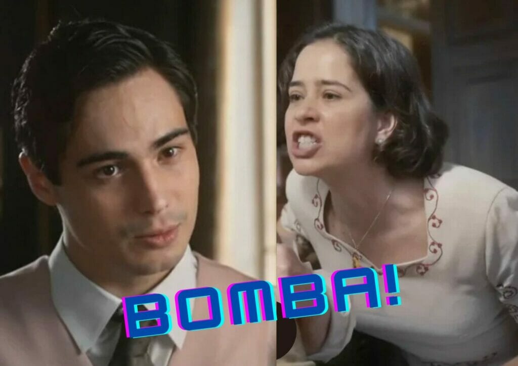 Joaquim (Danilo Mesquita) e Heloísa (Paloma Duarte) de Além da Ilusão