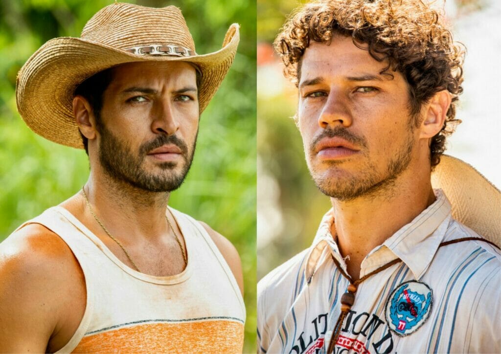 Levi (Leandro Lima) e Tadeu (Jos&eacute; Loreto) em Pantanal