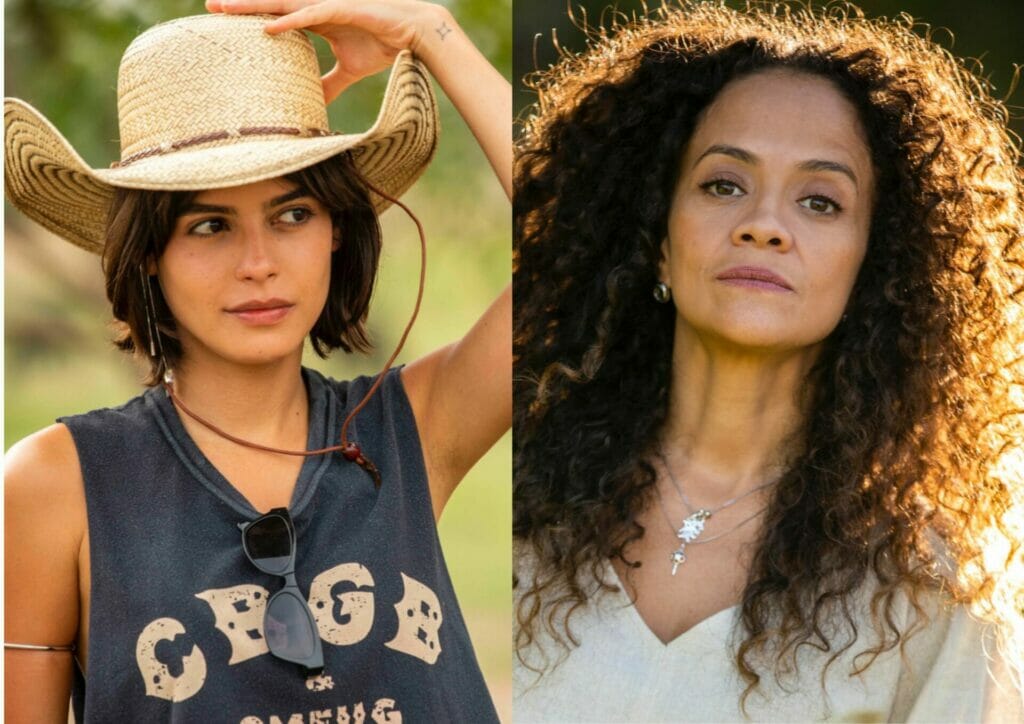 Guta (Julia Dalavia) e Zuleica (Aline Borges) em Pantanal
