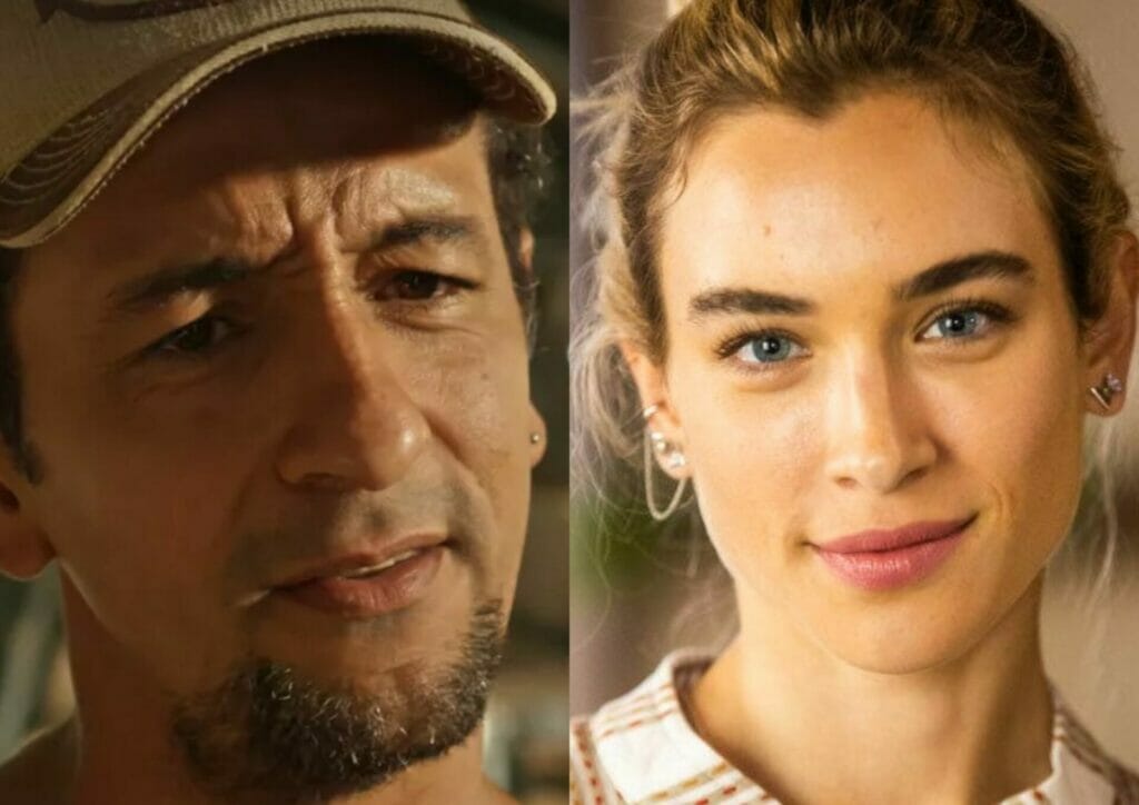 José Lucas (Irandhir Santos) e Érica (Marcela Fetter) em Pantanal
