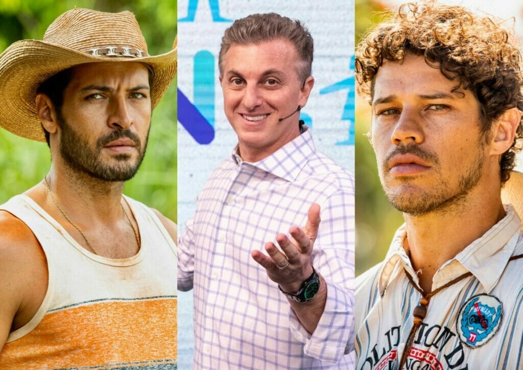 Leandro Lima, Luciano Huck e Jos&eacute; Loreto