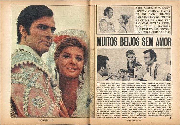 Tarcísio Meira e Glória Menezes em Sangue e Areia