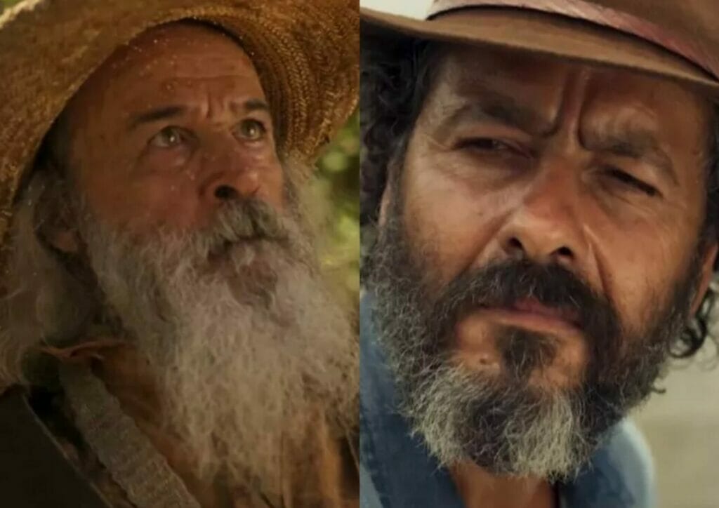 Velho do Rio (Osmar Prado) e José Leôncio (Marcos Palmeira) em Pantanal