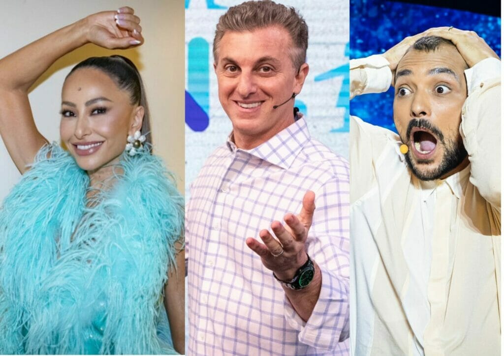 Sabrina Sato, Luciano Huck e Eduardo Sterblitch