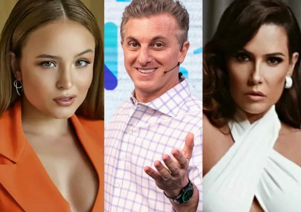 Larissa Manoela, Luciano Huck e Deborah Secco
