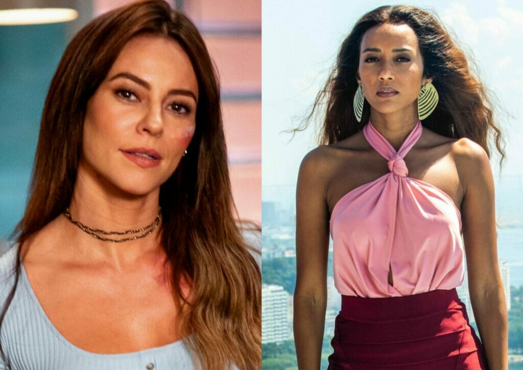 Pat (Paolla Oliveira) e Clarice (Taís Araújo) em Cara e Coragem