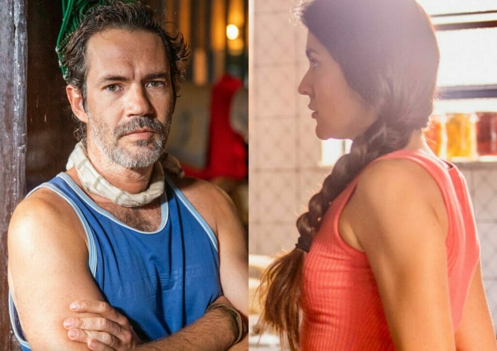 Solano de Pantanal (Rafa Sieg) e Zefa (Paula Barbosa) em Pantanal
