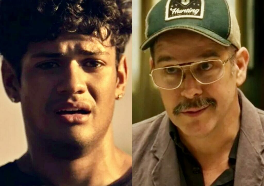 Renato (Gabriel Santana) e Tenório (Murilo Benício) em Pantanal