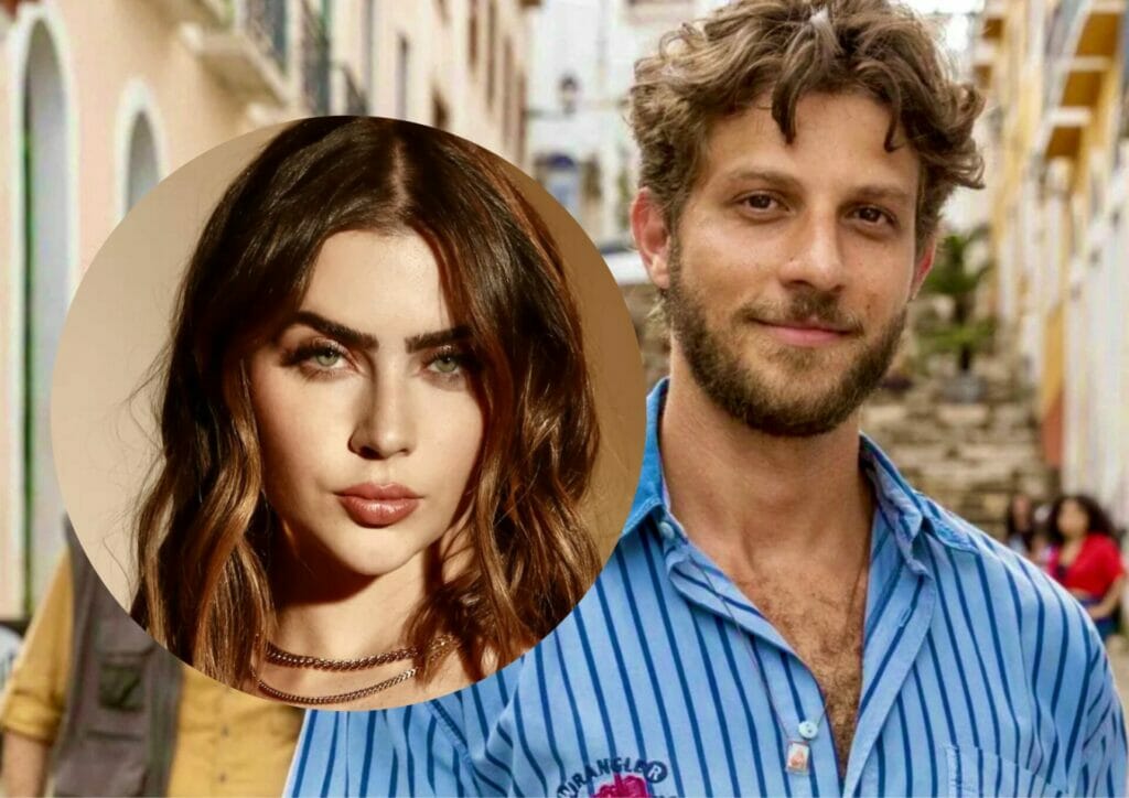Ari (Chay Suede) e Chiara (Jade Picon) em Travessia