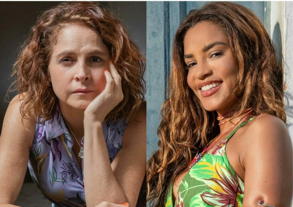 Núbia (Drica Moraes) e Brisa (Lucy Alves) em Travessia