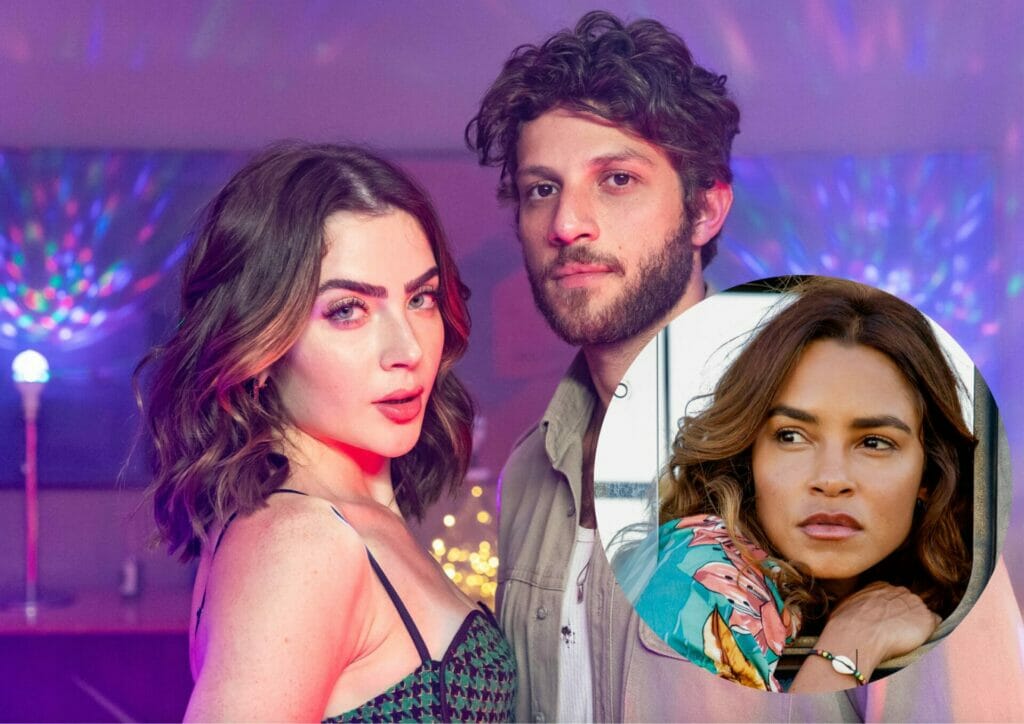 Chiara (Jade Picon), Ari (Chay Suede) e Brisa (Lucy Alves) em Travessia