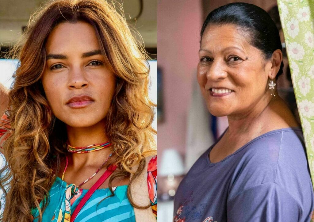 Brisa (Lucy Alves) e Creusa (Luci Pereira) em Travessia