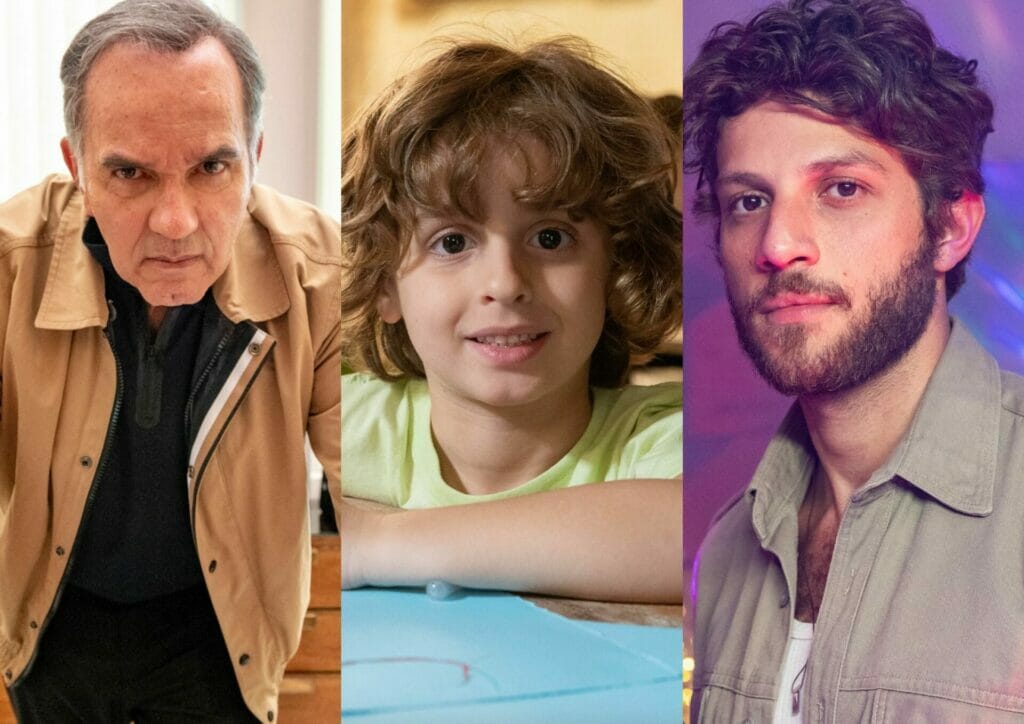 Guerra (Humberto Martins), Tonho (Vicente Alvite) e Ari (Chay Suede) em Travessia