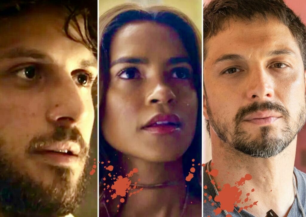 Ari (Chay Suede), Brisa (Lucy Alves) e Oto (Romulo Estrela) em Travessia