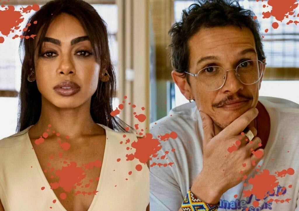 Talita (Dandara Mariana) e Gil (Rafael Losso) em Travessia