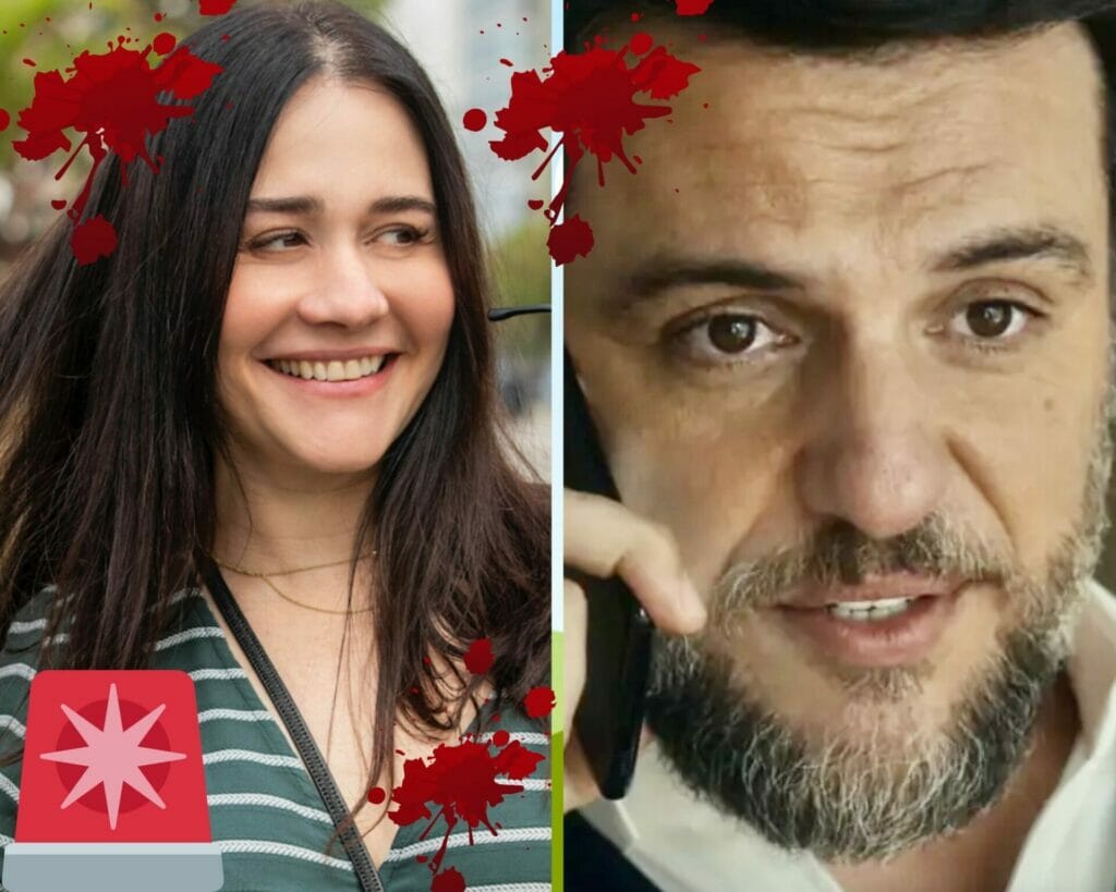 Guida (Alessandra Negrini) e Moretti (Rodrigo Lombardi) em Travessia